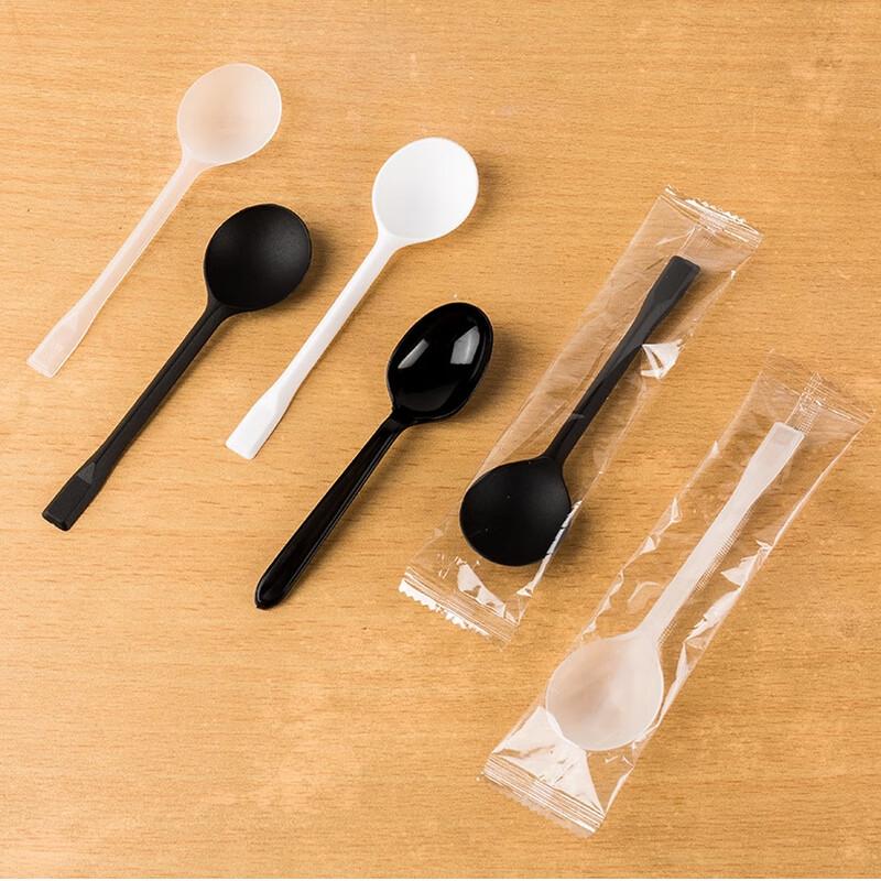 ZISIZ Disposable Plastic Soup Spoon