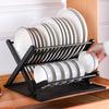 Kitchen Organizer Dish Drying Rack Plates Shelf Plastic Holder Dish Rack Sink Draining Bowl Storage Stand Home Accessories