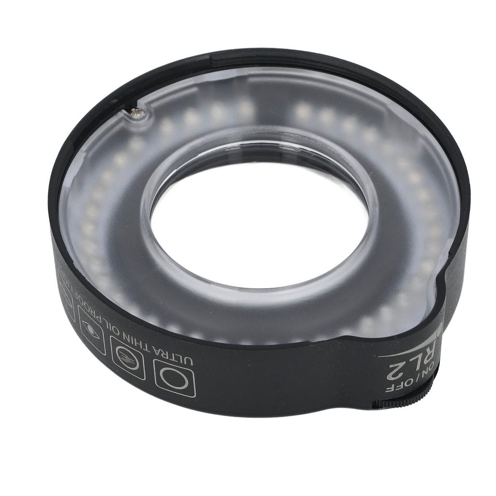 Светодиодный поляризационный кольцевой свет с регулируемой яркостью, антибликовым маслостойким объективом, кольцевой свет для микроскопа