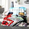 Custom Name Miraculous Tales of Ladybug Cat Noir Theme Printed Blanket - Perfect for Couch, Bed, Travel & Outdoor Use | Machine Washable, Cozy & Durab