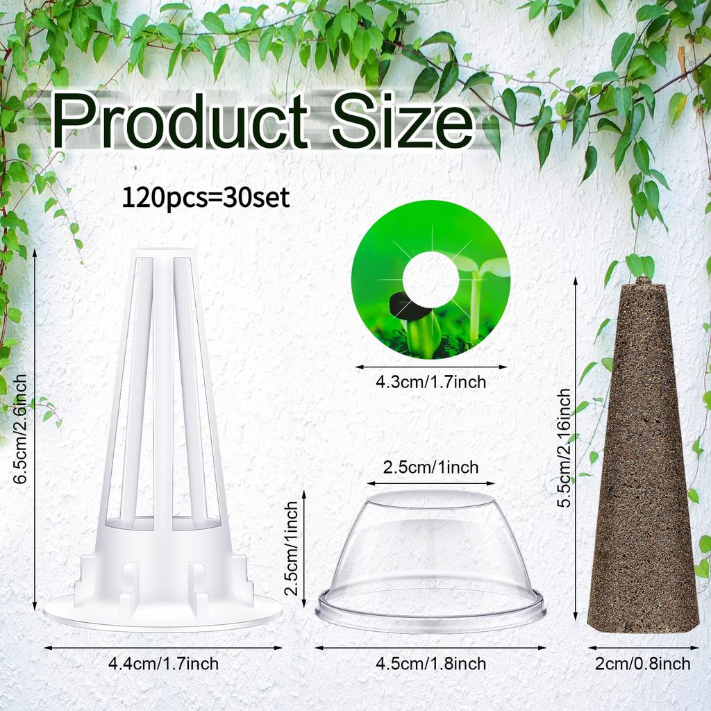 120 шт. гидропонных садовых аксессуаров, набор стручков, включая корзины для выращивания, прозрачные изоляционные крышки, губки для выращивания растений, этикетки для SE