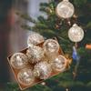 6 шт. Рождественские шары, украшения, безделушки, многоразовые, 8 см, подвески-шармы для праздника в помещении