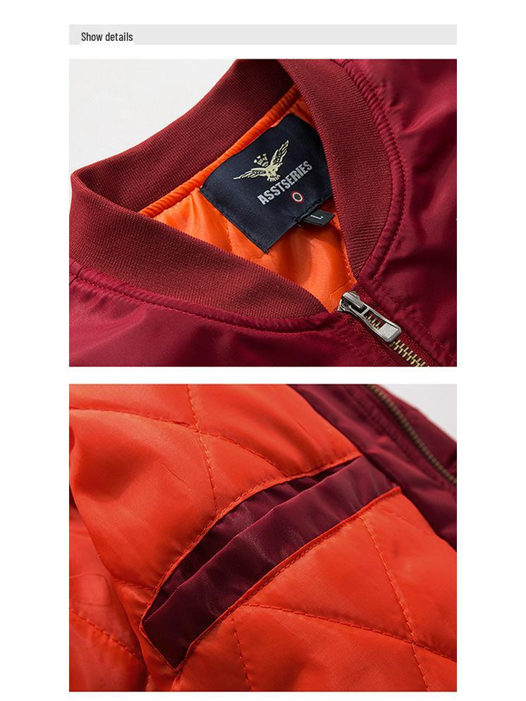 Мужская хлопковая куртка-пилот бейсбольного кроя с воротником-стойкой, больших размеров, повседневное пальто на осень/зиму