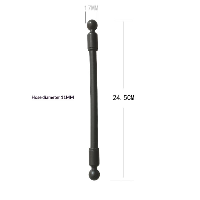 Adjustable Long Arm Dual Ball Head Extension for Car Phone Mount Universal Holder Rod Accessory for Dashboard Versatile Positioning