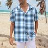 Рубашка для мужчин, мужские винтажные рубашки для боулинга на пуговицах, летняя пляжная рубашка с коротким рукавом