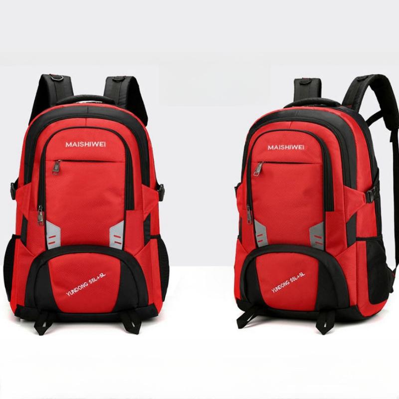 Рюкзаки большой емкости на открытом воздухе, 60 л/80 л. Износостойкая оксфордская дорожная сумка с двусторонней молнией. Унисекс. Спортивная сумка для отдыха. Сумка для багажа. Рюкзаки для студентов колледжа.