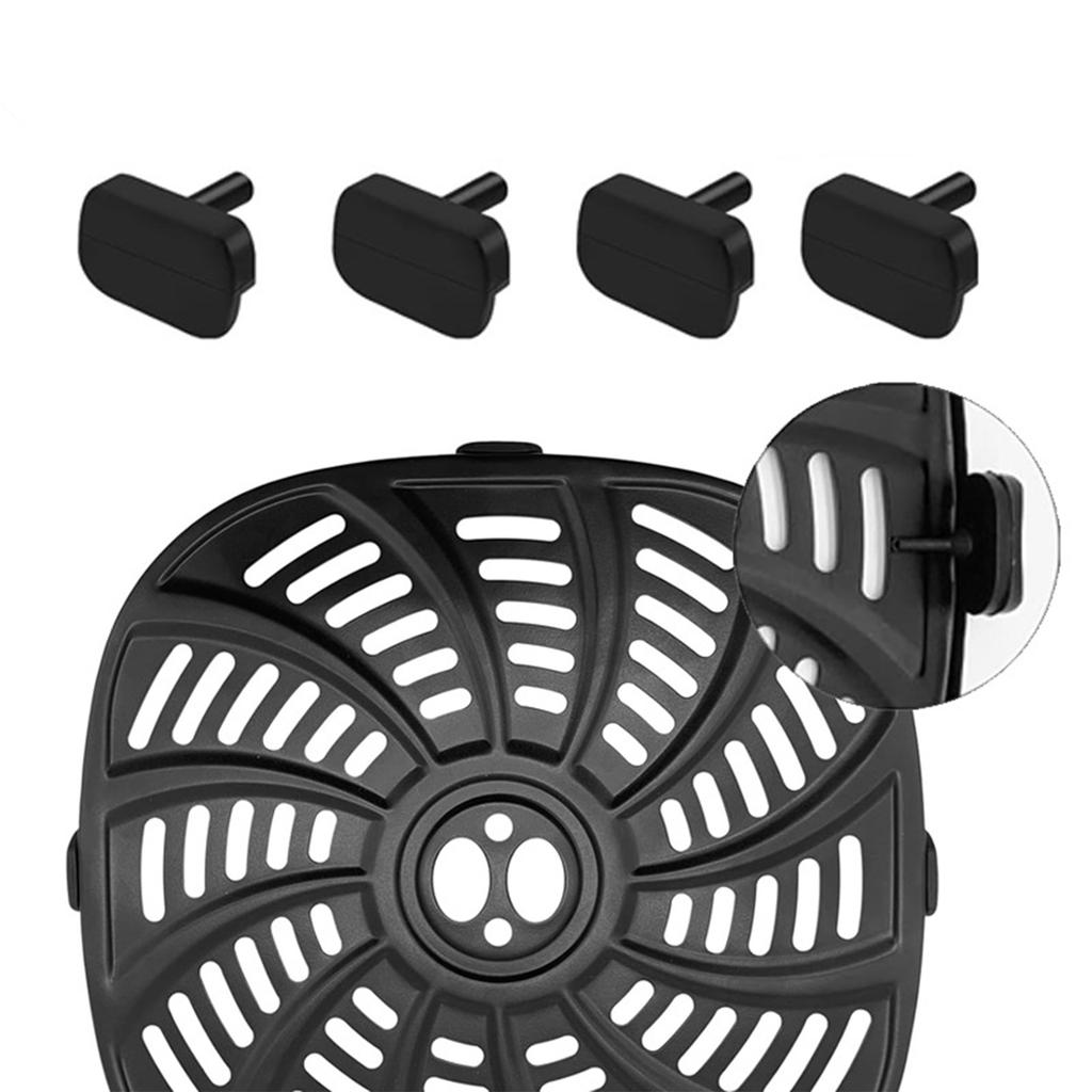 Силиконовые защитные накладки для ножек Силиконовые ножки для аэрофритюрницы Силиконовые запчасти для аэрофритюрницы, защищающие от царапин Идеально подходят для аэрофритюрницы