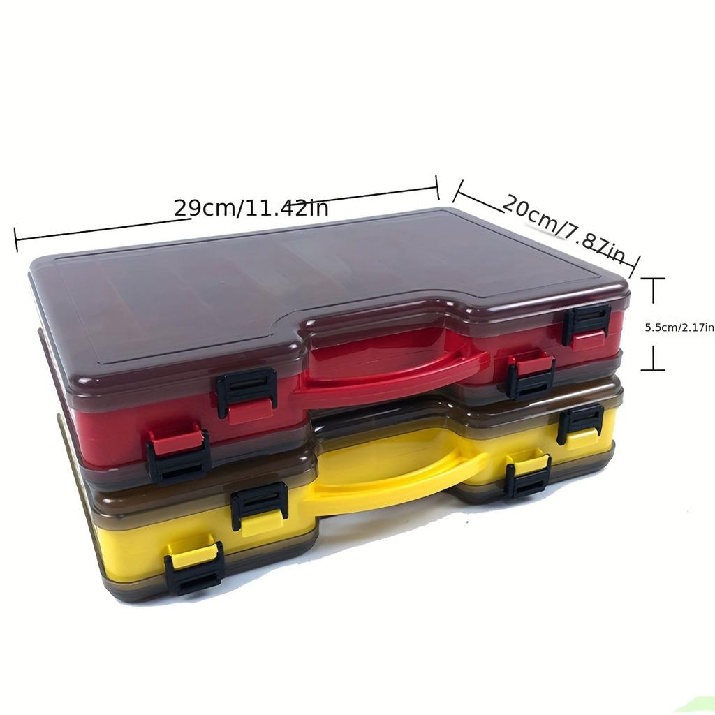 Ящик для инструментов для морской рыбалки, пластиковый большой ящик для аксессуаров, многосекционный, удобный ящик со вставками, кейс для хранения LUYA