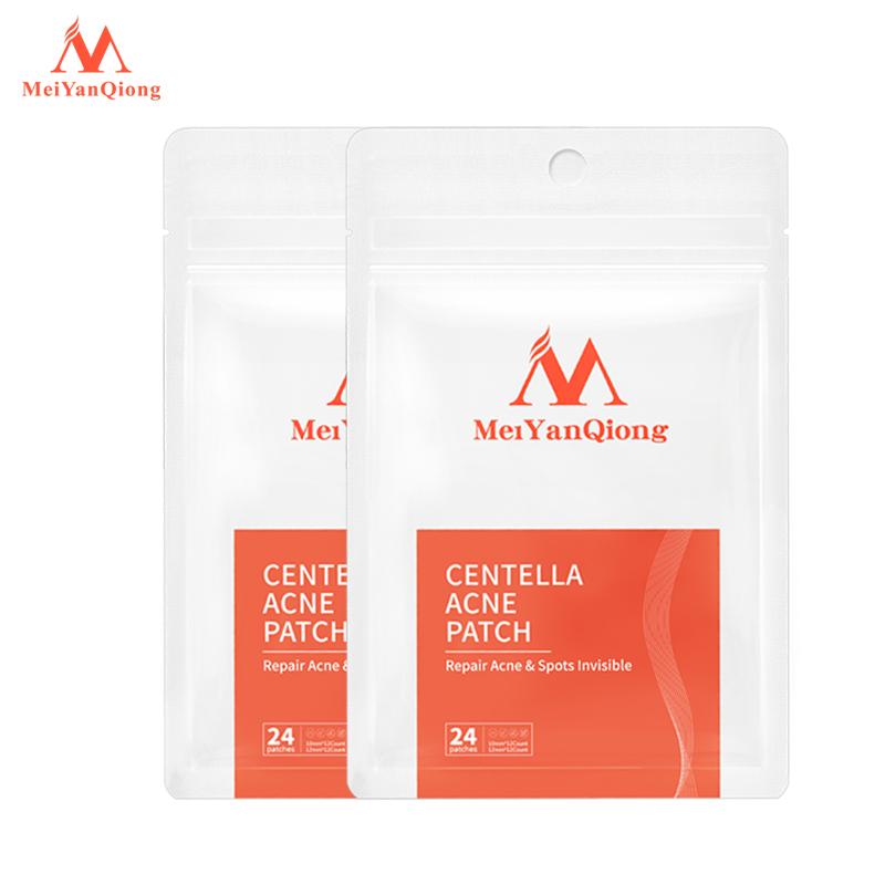 MeiYanQiong Centella Acne Patch Stickers Acne Treatment Pimple Remover Tool Blemish Spot Facial Mask Skin Care Waterproof 24 Patches