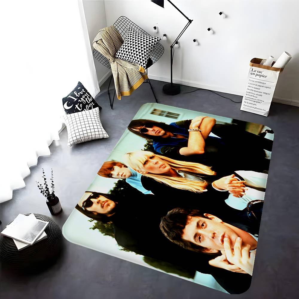 Rock Band The V-Velvet U-Underground Room Mats Anti-slip Absorb Water Long Strip Cushion Bedroon Mat Household Carpets