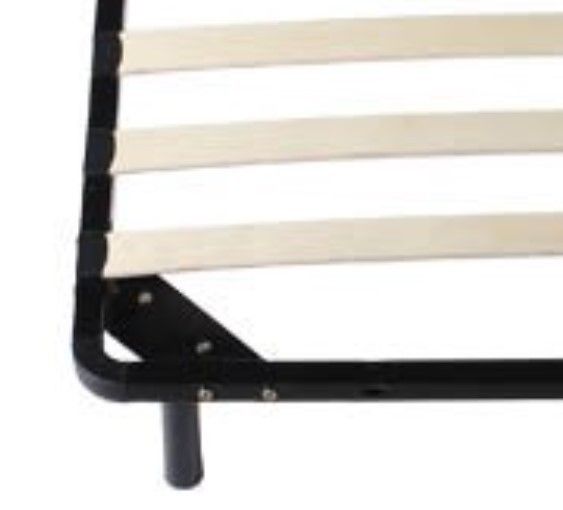 JULIE - Solide et Confortable Sommier Cadre a lattes Pieds 90x190 x 29 cm en Metal - Montage Rapide et Facile - epaisseur du M