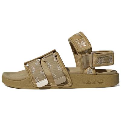Оригинальные сандалии Adilette 4.0 Тканевые Удобные Легкие Пляжные сандалии Унисекс Хаки HP9114