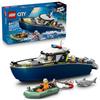 LEGO City Погоня на полицейской лодке конструктор развивающий подарок мальчики девочки дети 6 лет 7 8 9 полицейская машина транспортное средство мотоцикл боевой робот 60456