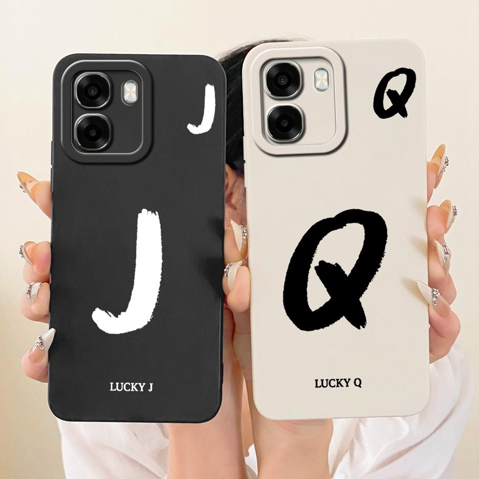 Чехол для Oppo A6 4G Чехол для Oppo A6x 5G CPH2783 Милый Чехол с Счастливыми Буквами Мягкий ТПУ Чехол для Телефона Для Oppo A6x 4G OppoA6 5G Задняя Крышка Fundas