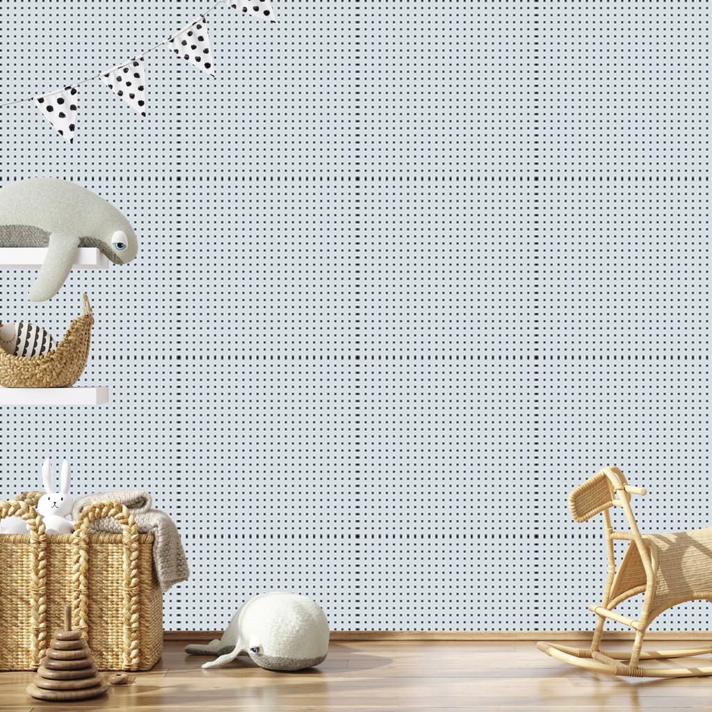 Light gray dots wallpaper for living room and bedroom 50x1000