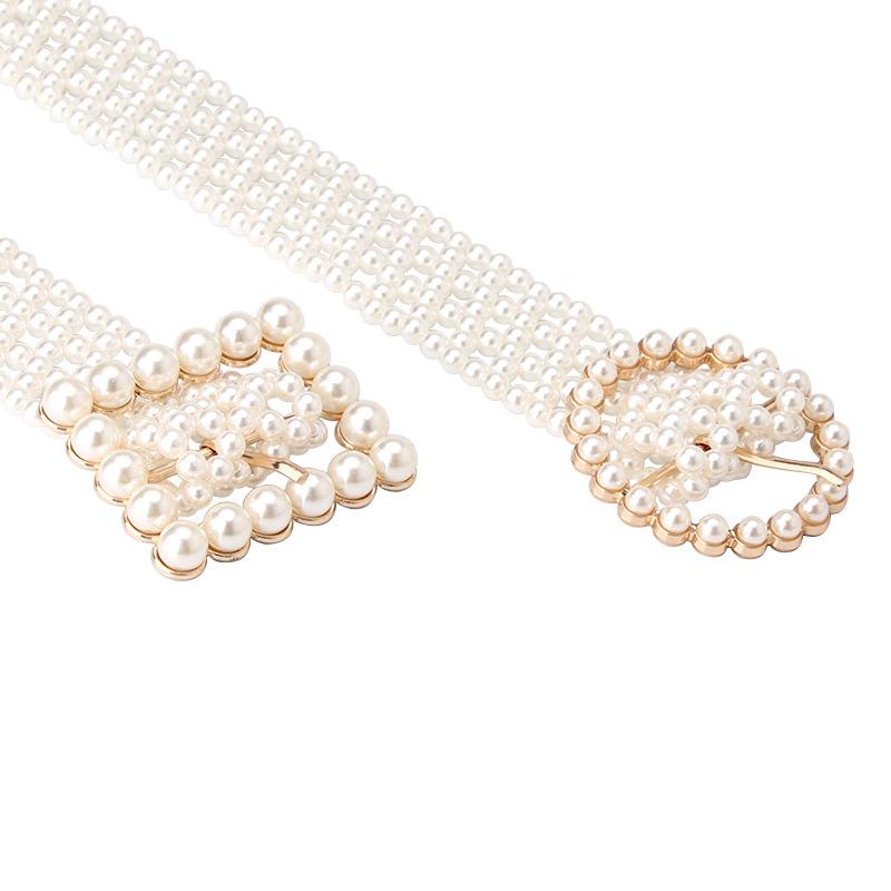 Модный женский ремень, милая мода, искусственный жемчуг, плетеная цепочка на талию, элегантное женское платье, декоративный пояс