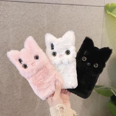 Чехол 3D Cute Cat Plush для iPhone 15/14 Pro - Милый и Защитный