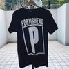 Логотип группы Portishead черный Ремейк Футболка с коротким рукавом S5XL T356 Унисекс Футболка