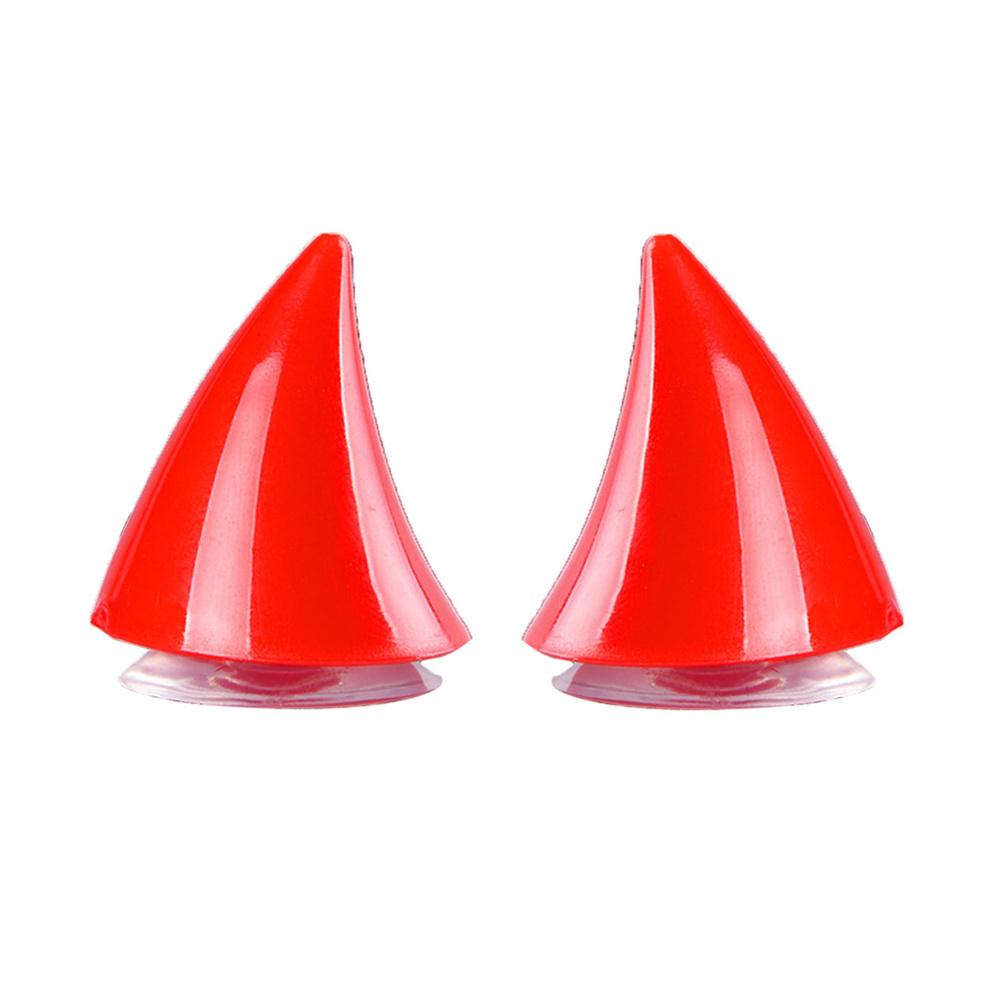 Мотоциклетный шлем с рогами дьявола, разноцветный Хэллоуин, шлем для горного велосипеда, рог, электрический велосипед, автомобиль, украшение, наклейки на шлем