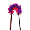 Cosplay Prop Rose Flower Headband Garland Halloween Headdress Scary Halloween Rose Hair Band  Party