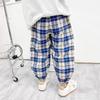 Клетчатые повседневные брюки для мальчиков Tonlion