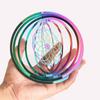 Gradient Color Wind Spinner Catcher 3D Dynamic Rotating Wind Chimes Funny Wind Chime Pendant  Party
