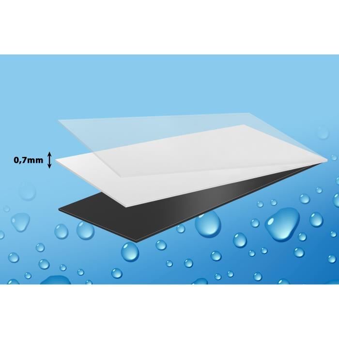 Bande imperméable transparente (10cm x 150cm) pour reparation des piscines et des tuyaux (bande de réparation d'urgence / bande d'ét