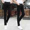 Men Jeans Summer Slim Fit Zipper Jeans Casual Thin Denim Pencil Pants High Waist Skinny Jeans for Office School Travel