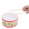 Детский ручной барабан, деревянный двухсторонний музыкальный инструмент с барабанной палочкой