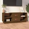 VidaXL TV Stand Honey Brown 100x34x40 Cm Solid Pine Wood 818228