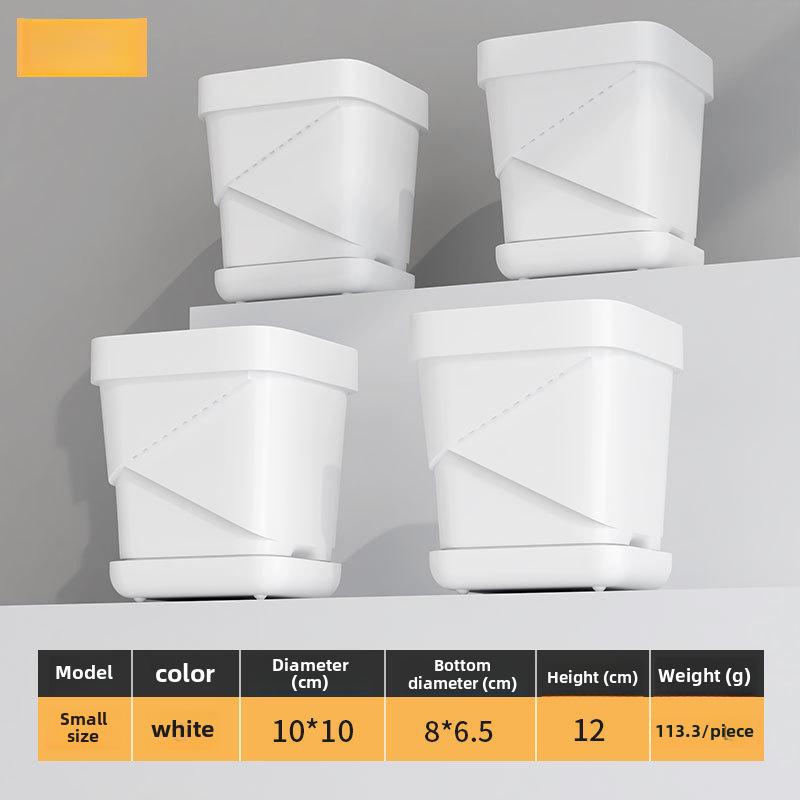 Прочные дышащие пластиковые квадратные цветочные горшки для дома и офиса