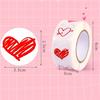 100-500pcs 1inch Red Heart Stickers for Valentine's Day New Baking Packaging Sticker Envelope Seals Love Decorative Stickers