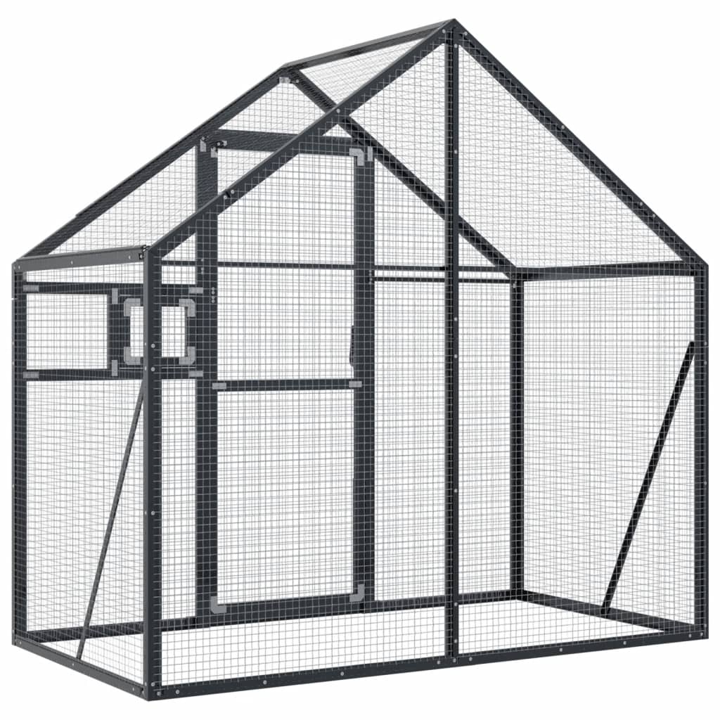 Aviary Anthracite 179 x 100 x 185 cm Aluminum