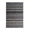 Extra-soft Living Room Rug Horizon Pattern Grey Black Beige 160x230