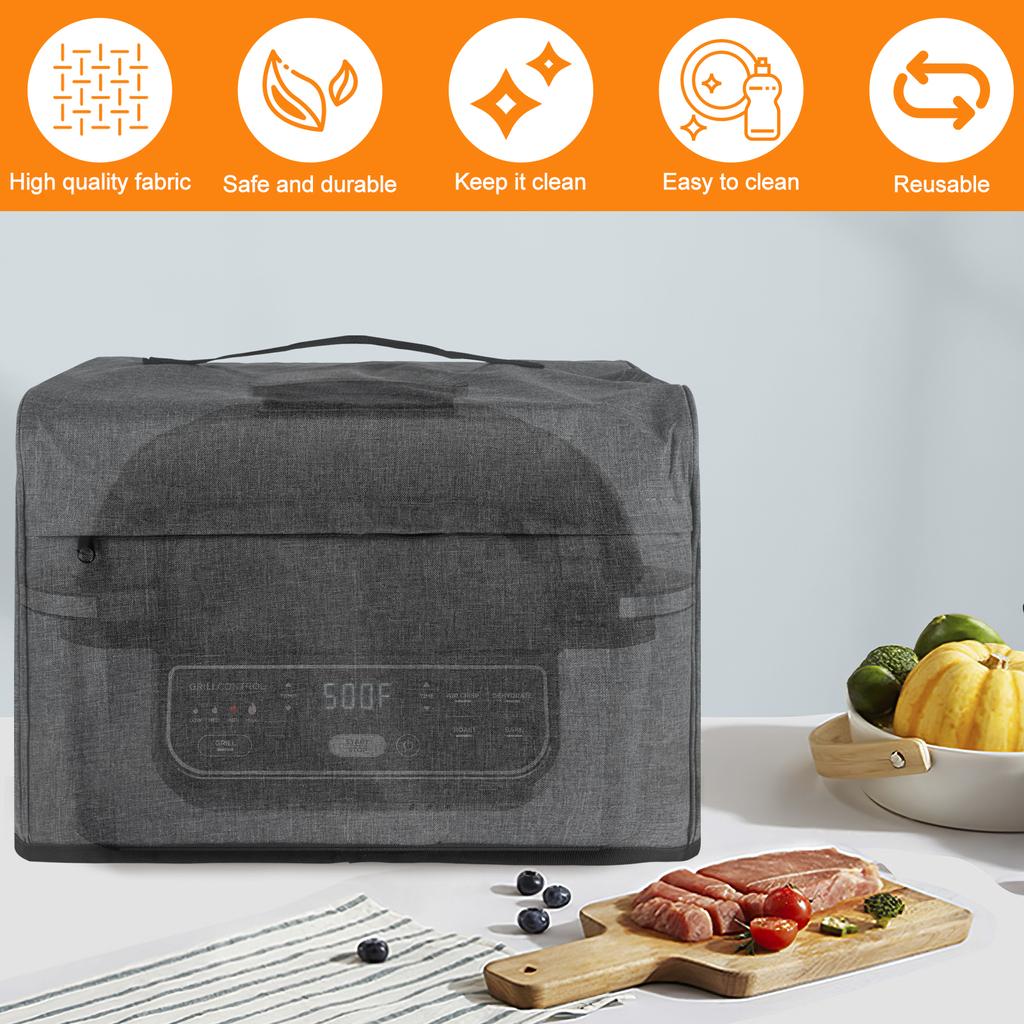Пылезащитный чехол для фритюрницы AG301 AG302 AG400 с карманами для хранения и ручкой, водонепроницаемый прочный кухонный тостер для выпечки, пылезащитный чехол
