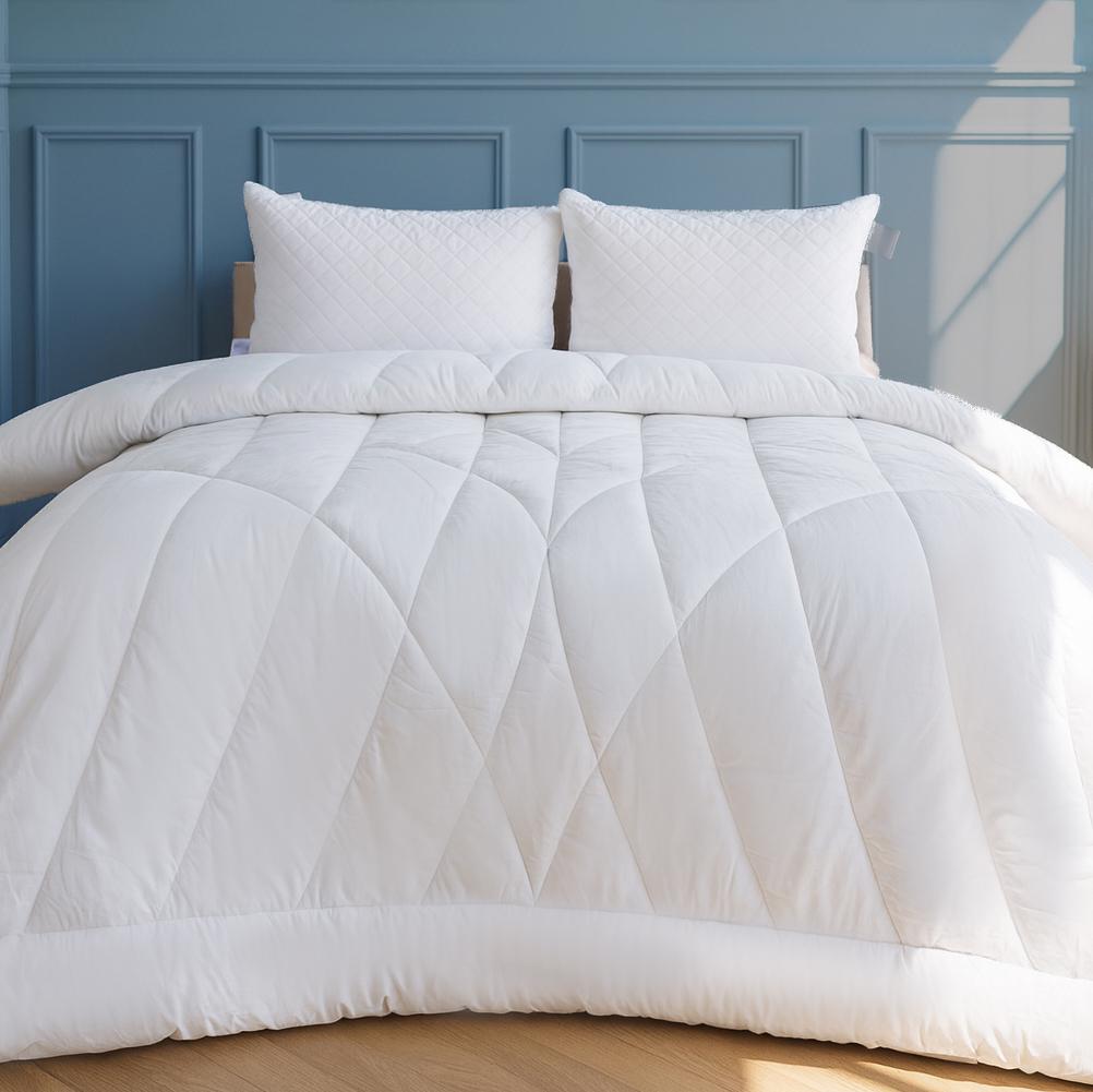 Polyester (Anti-Allergen) Duvet Royal Pearl №012 100% Cotton, 100% Polyester Filling. All Seasons.