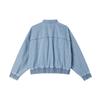 adidas Originals Year Of The Snake Limited Edition Logo Casual Comfortable Free Fit Long Sleeve Denim Jacket Women Jacket Light-Denim-Blue JZ9924