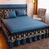 3-piece Bed Skirt Set Modern Minimalist Lace Bedspread Household Dustproof and Machine Washable Thickened Bed Covers