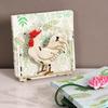 Rustic Rooster Decor Box Dispenser Creative Cocktail Napkin Holder Iron Wired Napkin Holder For Dining Bathroom Kitchen