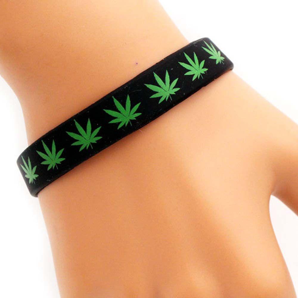 Silicone Maple Leaves Fashion Jewelry Silicone Bracelet Wristband Bangle Maple Leaf Bracelet