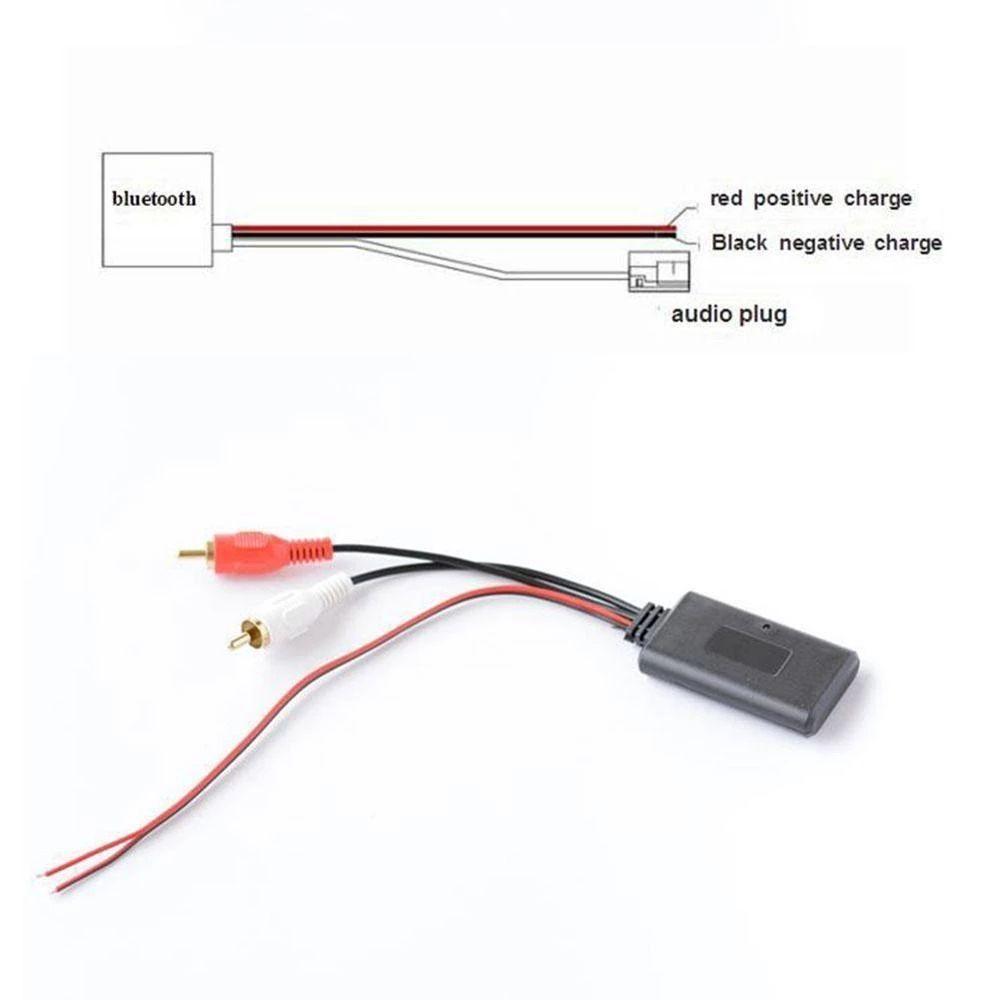 Audio Input Auto Play Wireless Music AUX Receiver Receiver Module 2 RCA Cable Bluetooth Receiver