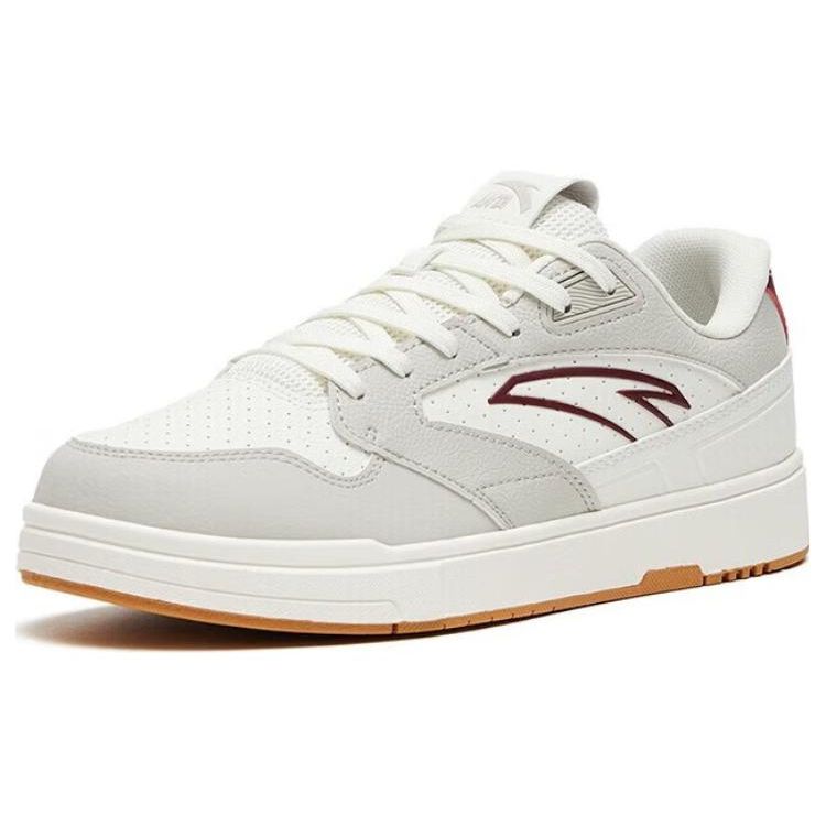 Anta Кроссовки для скейтбординга Street Play Non-Slip Durable Low-Top для мужчин, белые, серые, красные 912318016-3