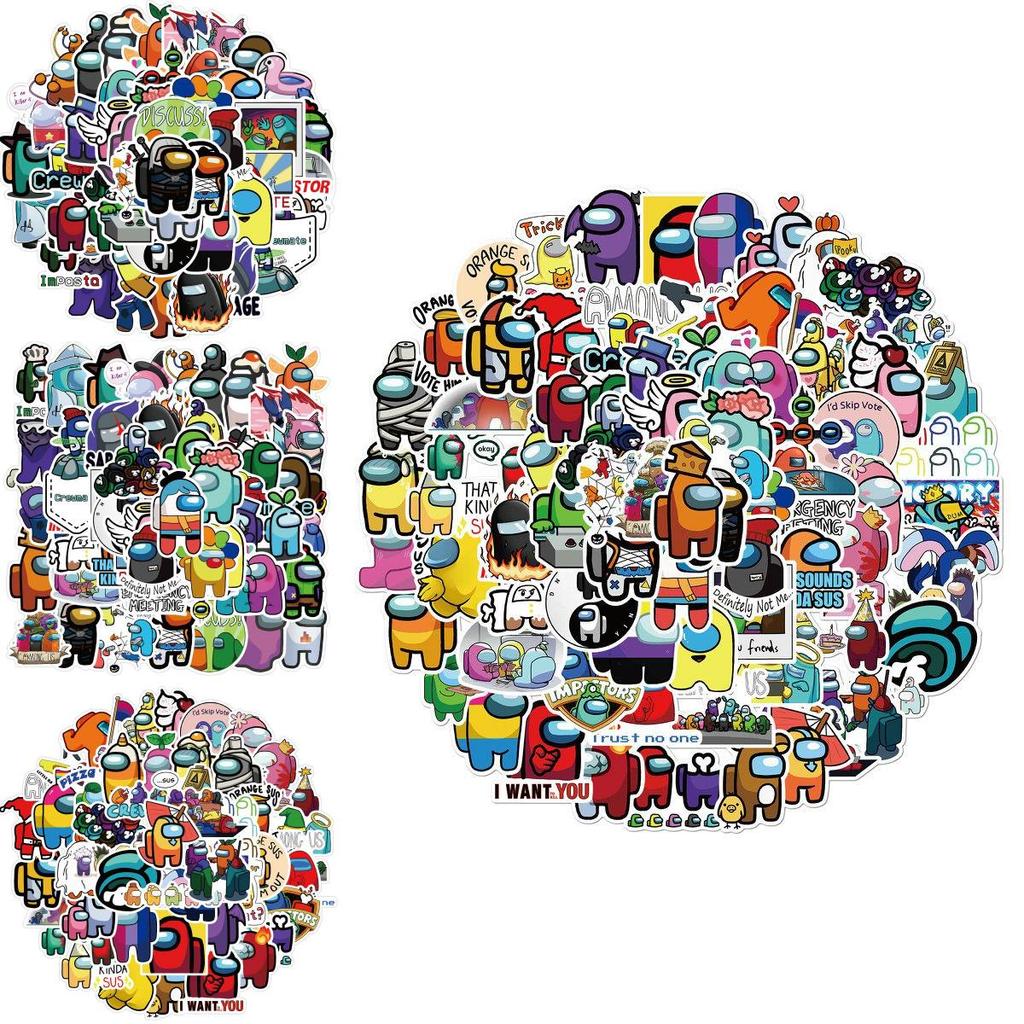 Pcs Sticker 50100 Pack Set Game Diy Imposter Decal Stickers Waterproof