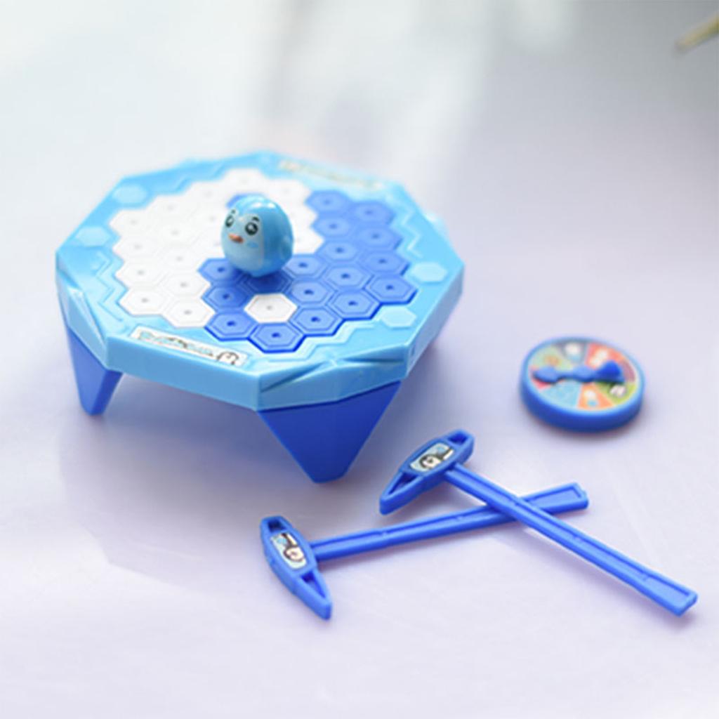 Small Ice Breaking Penguin Toy Tabletop Puzzle Game Rescue Penguin Knocking Ice Game Funny Desktop Game Enduring