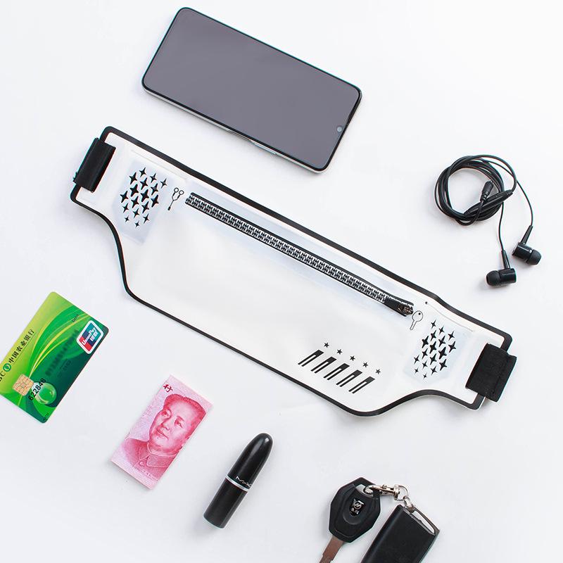 Унисекс водонепроницаемая ультратонкая сумка на пояс для бега: Многофункциональный держатель для мобильного телефона большой емкости