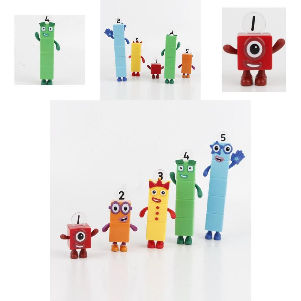Numberblocks Красочные Строительные Блоки Милые Трансформируемые Фигурки Для Детских Игр