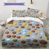 Super Mario Duvet Cover, 3 Pieces Bedding Set, Digital Print, No Filling, Extra Large Size, Kids Gift -HYQ87
