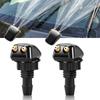 2 Pcs Car Dual Holes Windshield Wipers Nozzle Fits Most Car Models Car Wiper Water Spray Jet Adjustable Wipers Accessories