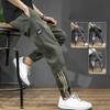 Men's Spring and Autumn Sports Pants Loose Straight Leggings Casual Pants Plus Size Sweatpants Sports Men's Leggings Tooling Was Thin Harem Pants