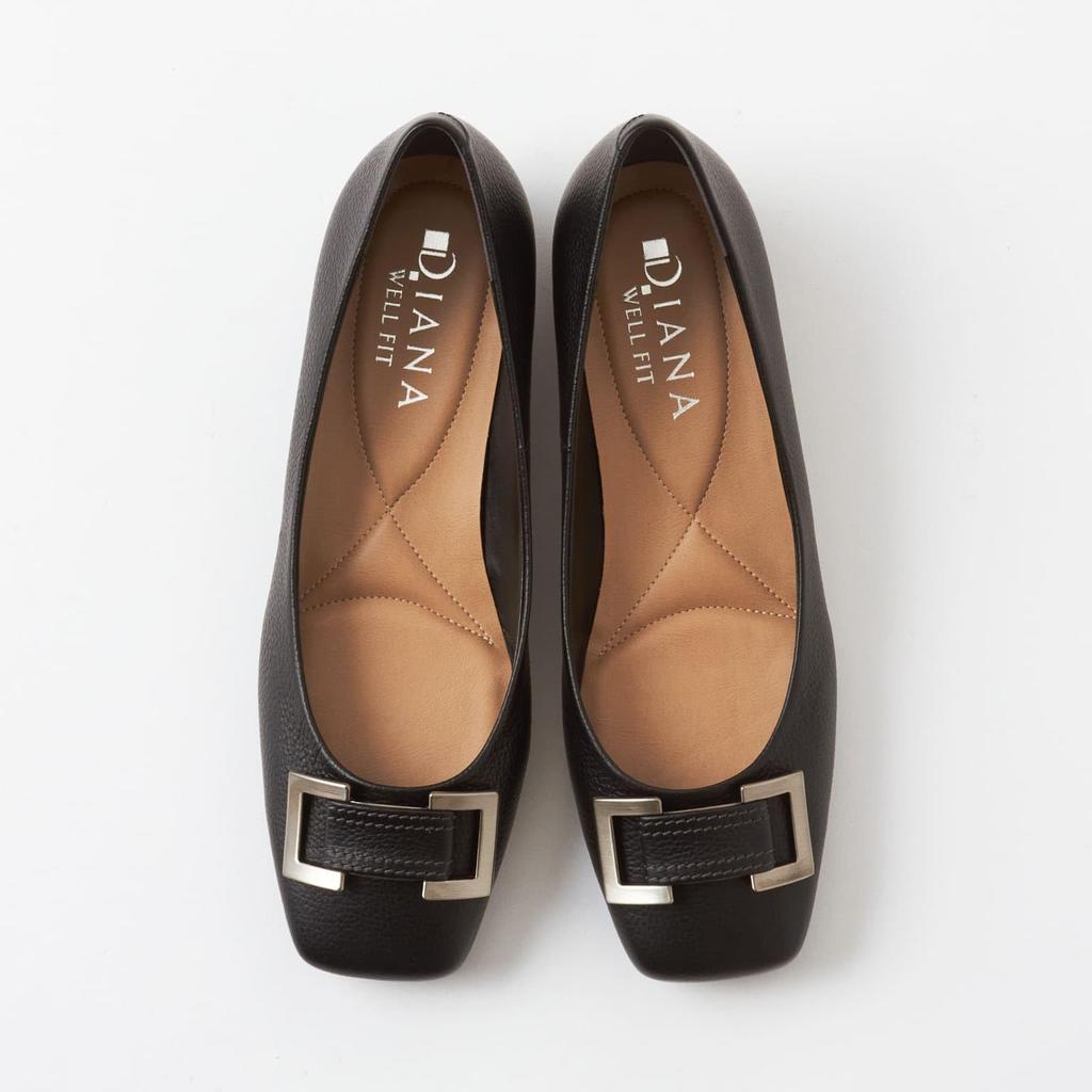 WELLFIT Туфли на низком каблуке, плоская подошва, сделано в 115114600008 [Diana], Обувь, Япония, Черный, 22.0см,